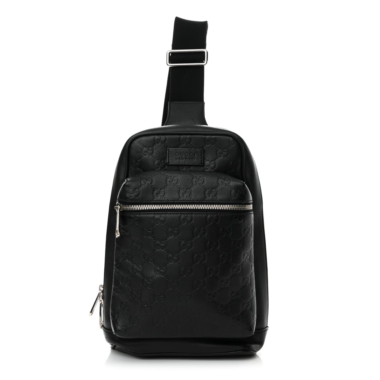 Guccissima Sling Backpack Black