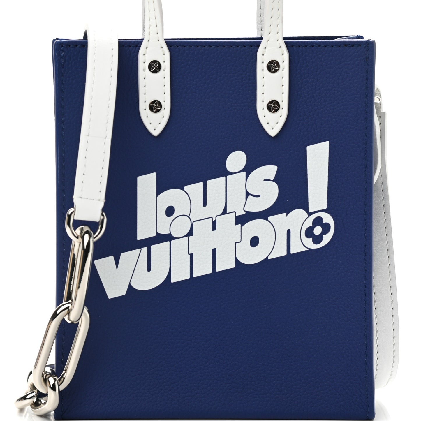Calfskin Everyday LV Sac Plat XS Blue