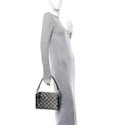 Monogram Jacquard Denim Side Trunk Grey