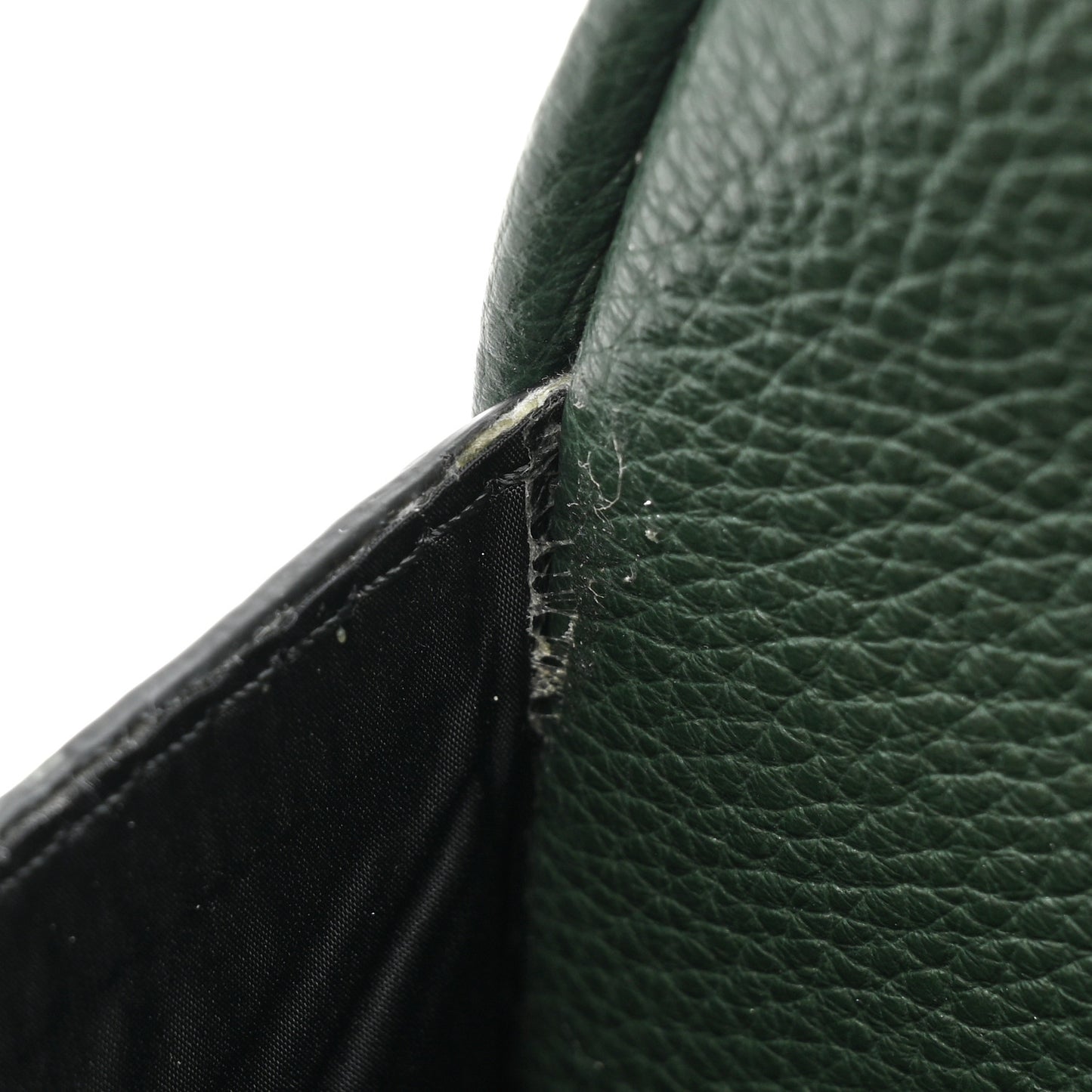 Grained Calfskin Small Medusa Messenger Bag Green