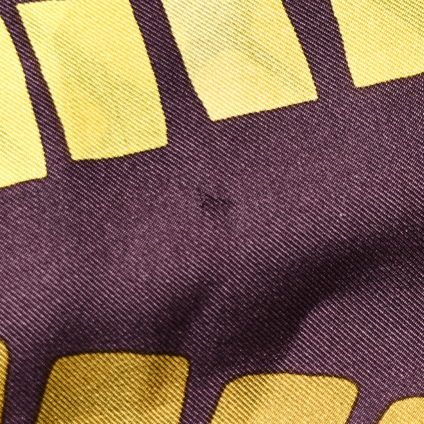 Silk Square Scarf Purple Yellow