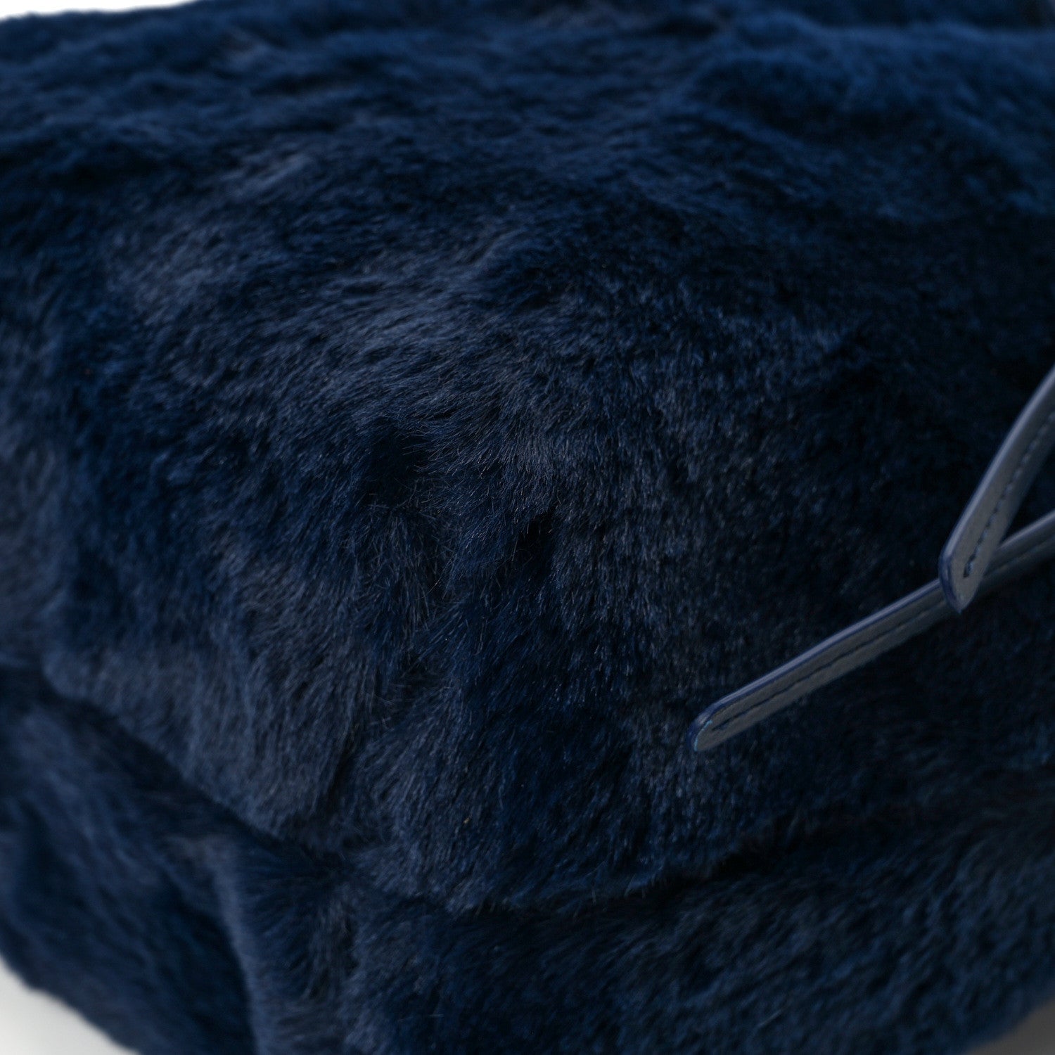 Mansur Gavriel Faux Fur Mini Bucket Bag Blueberry 12 of 12