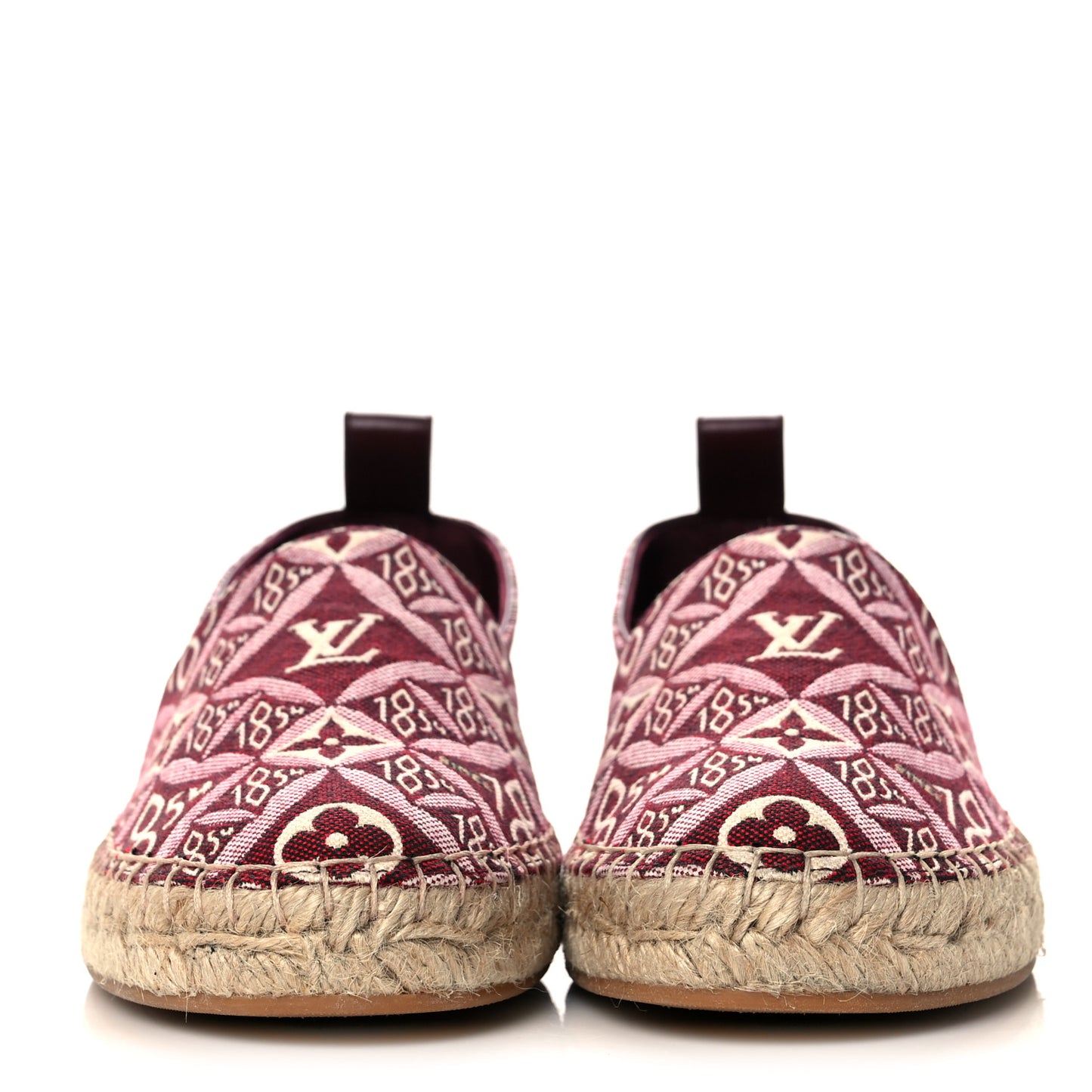 Jacquard Since 1854 Starboard Espadrille Flats 36 Bordeaux
