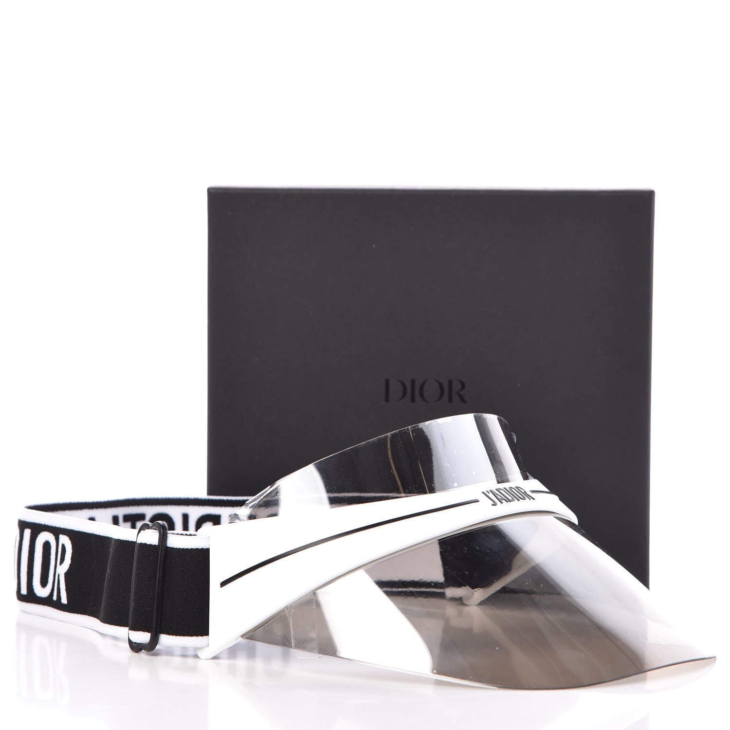 Christian Dior Mirrored DiorClub1 Sun Visor Silver 7 of 7