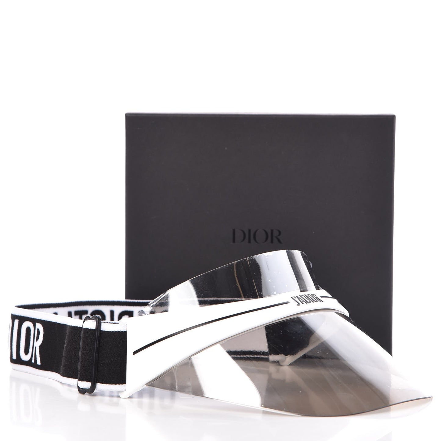 Mirrored DiorClub1 Sun Visor Silver