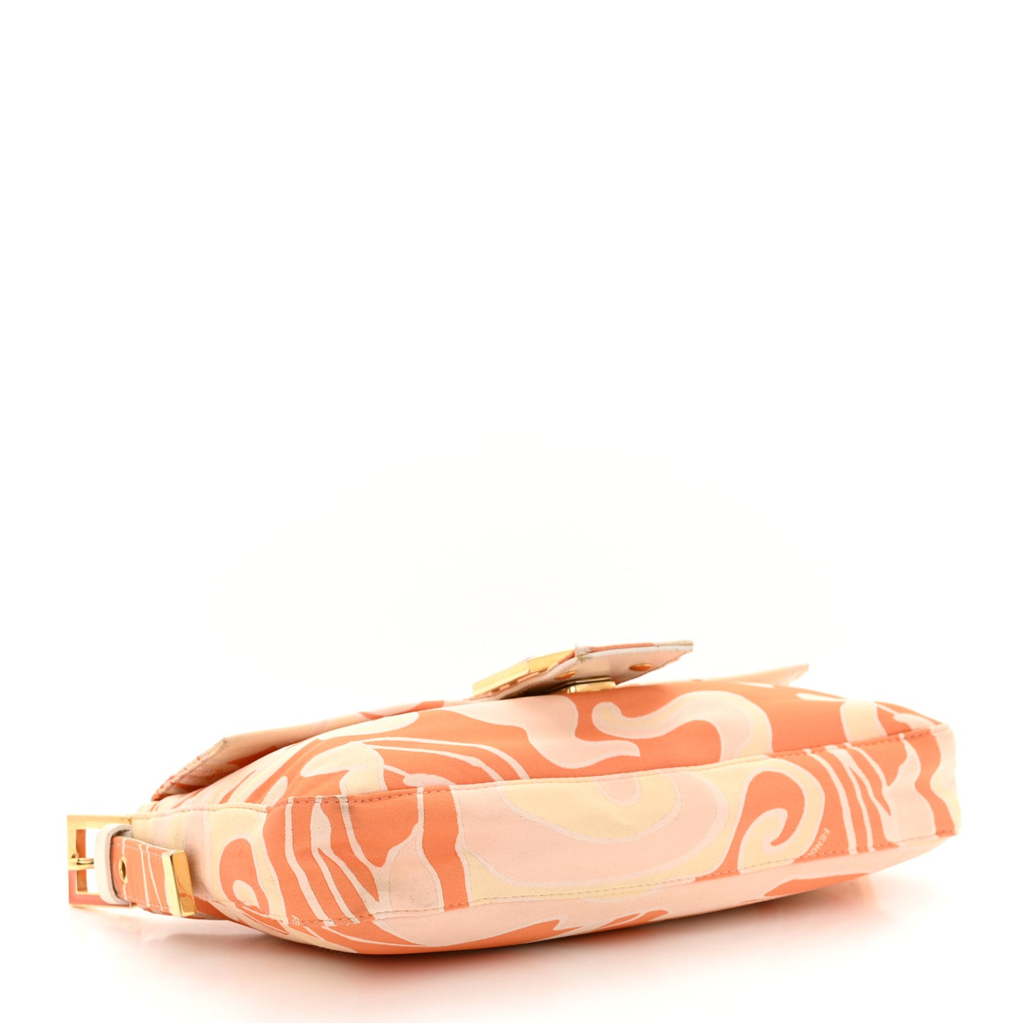 Satin Swirl Print Baguette Multicolor