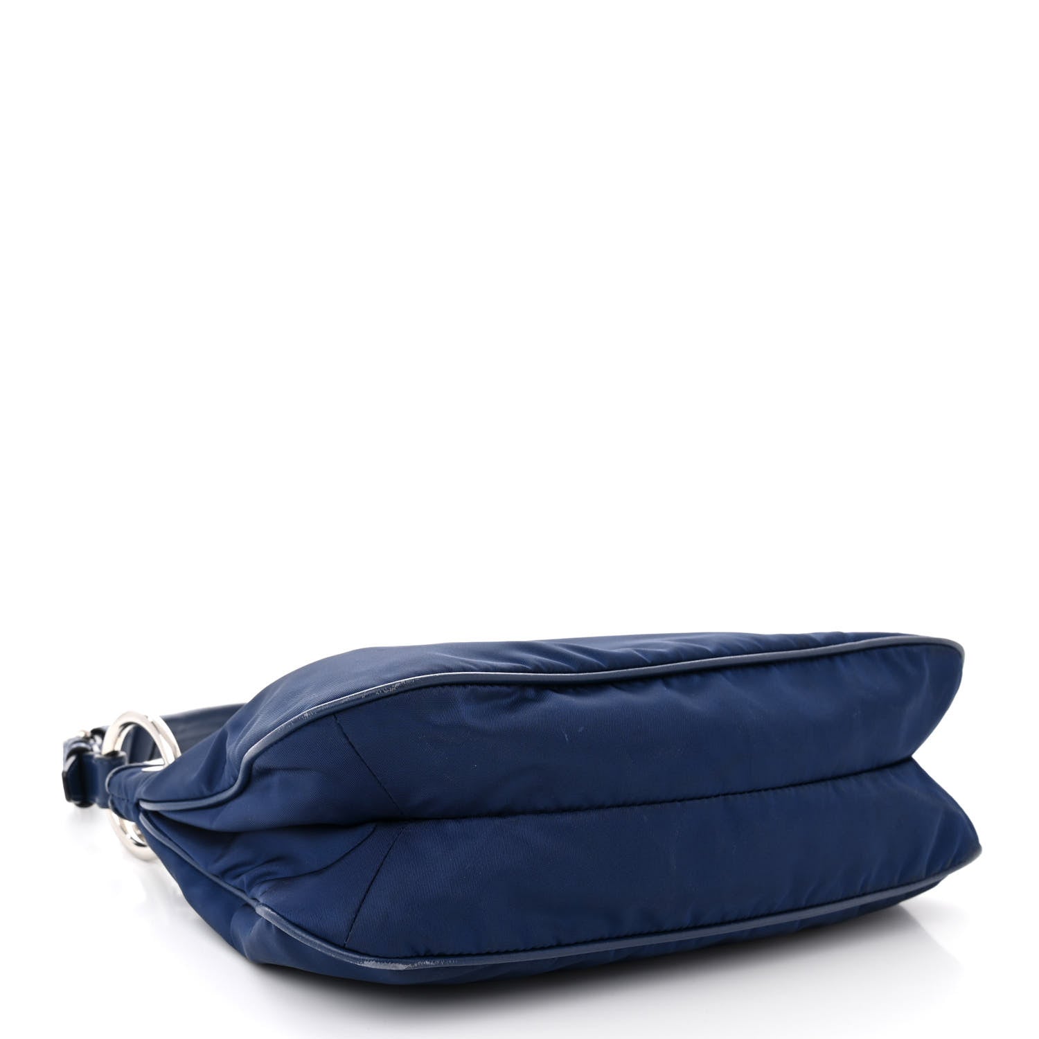 Prada Tessuto Nylon Soft Calfskin Shoulder Bag Royal 4 of 13