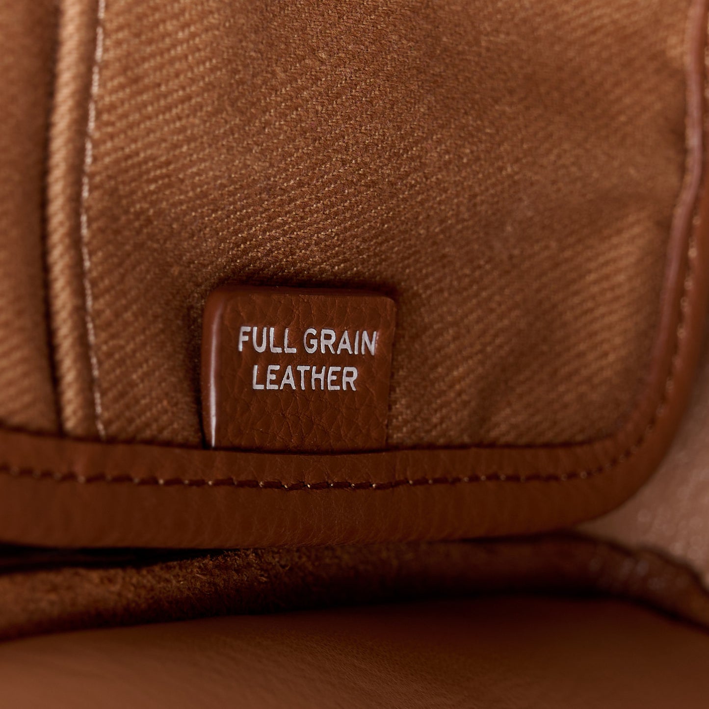 Grained Calfskin Mini The Tote Bag Argan Oil