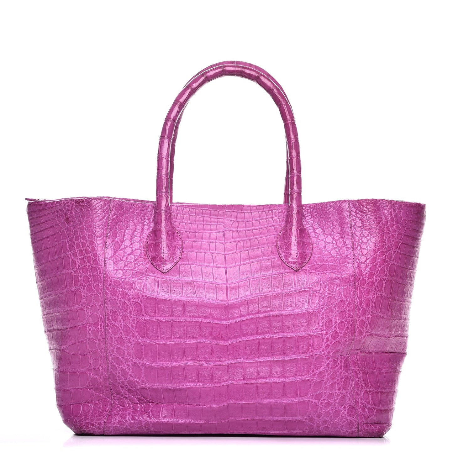 Crocodile Convertible Shopper Tote Purple