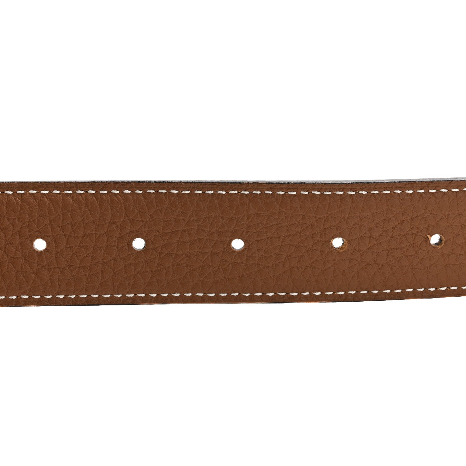 Hermes Togo Box 38mm Oscar Reversible 105 42 Belt Black Gold 6 of 8