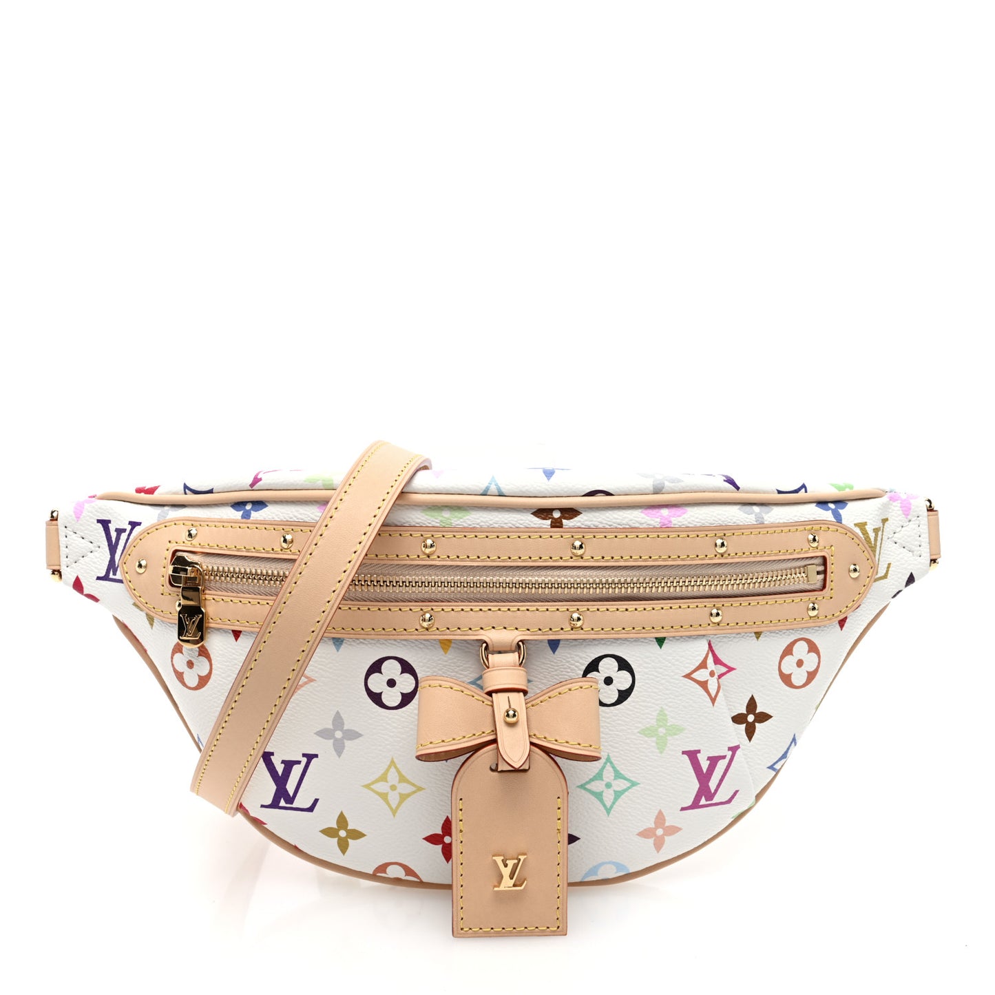 LV X TM Monogram Multicolor High Rise Bumbag White