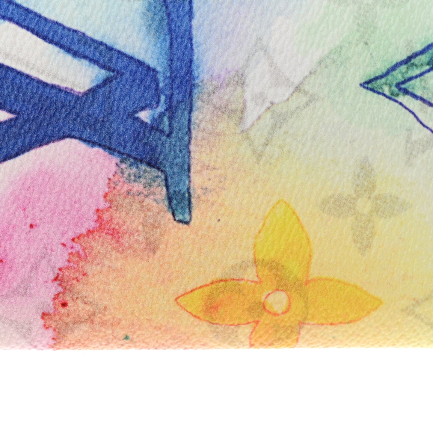 Monogram Watercolor Vertical Zippy Wallet