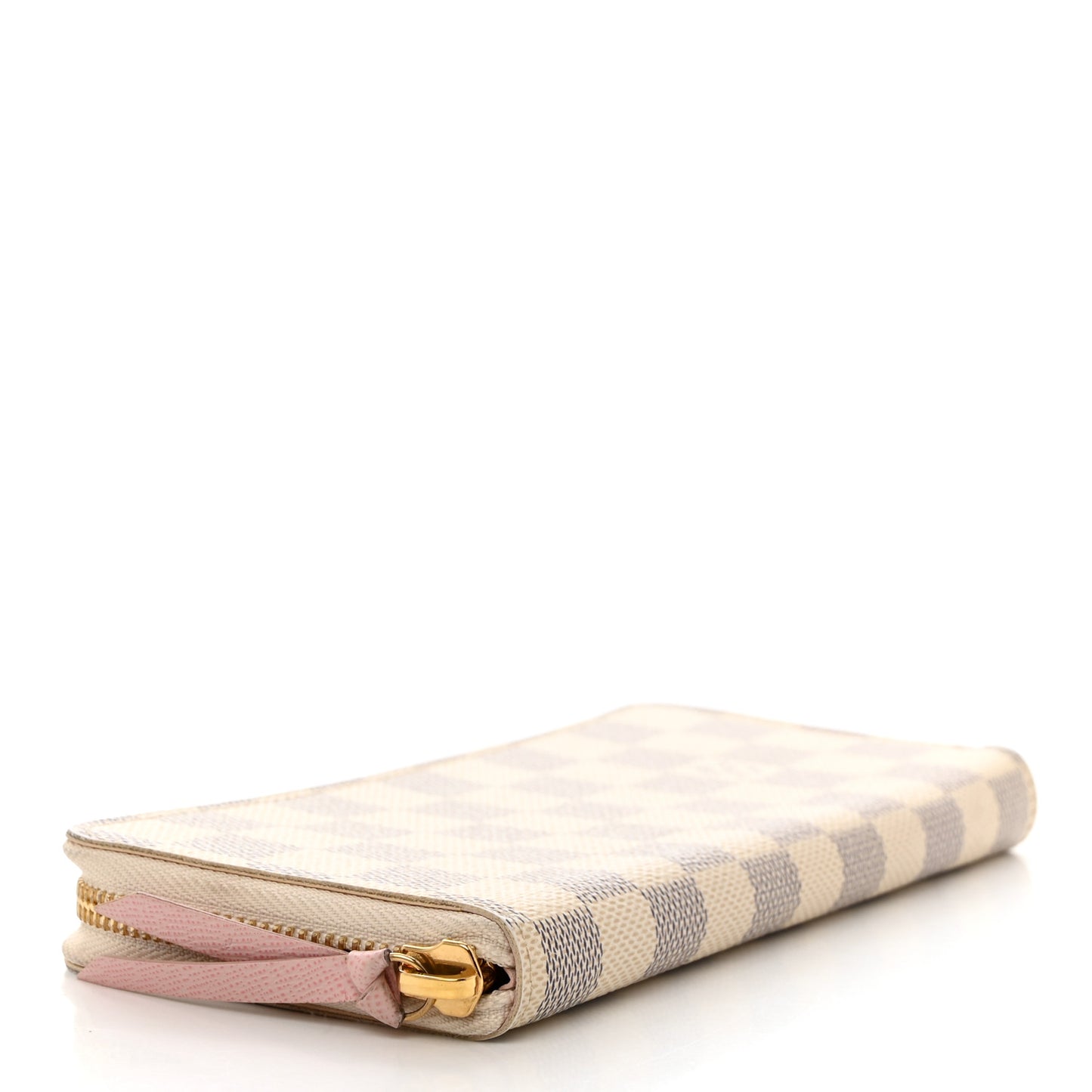 Damier Azur Clemence Wallet Rose Ballerine