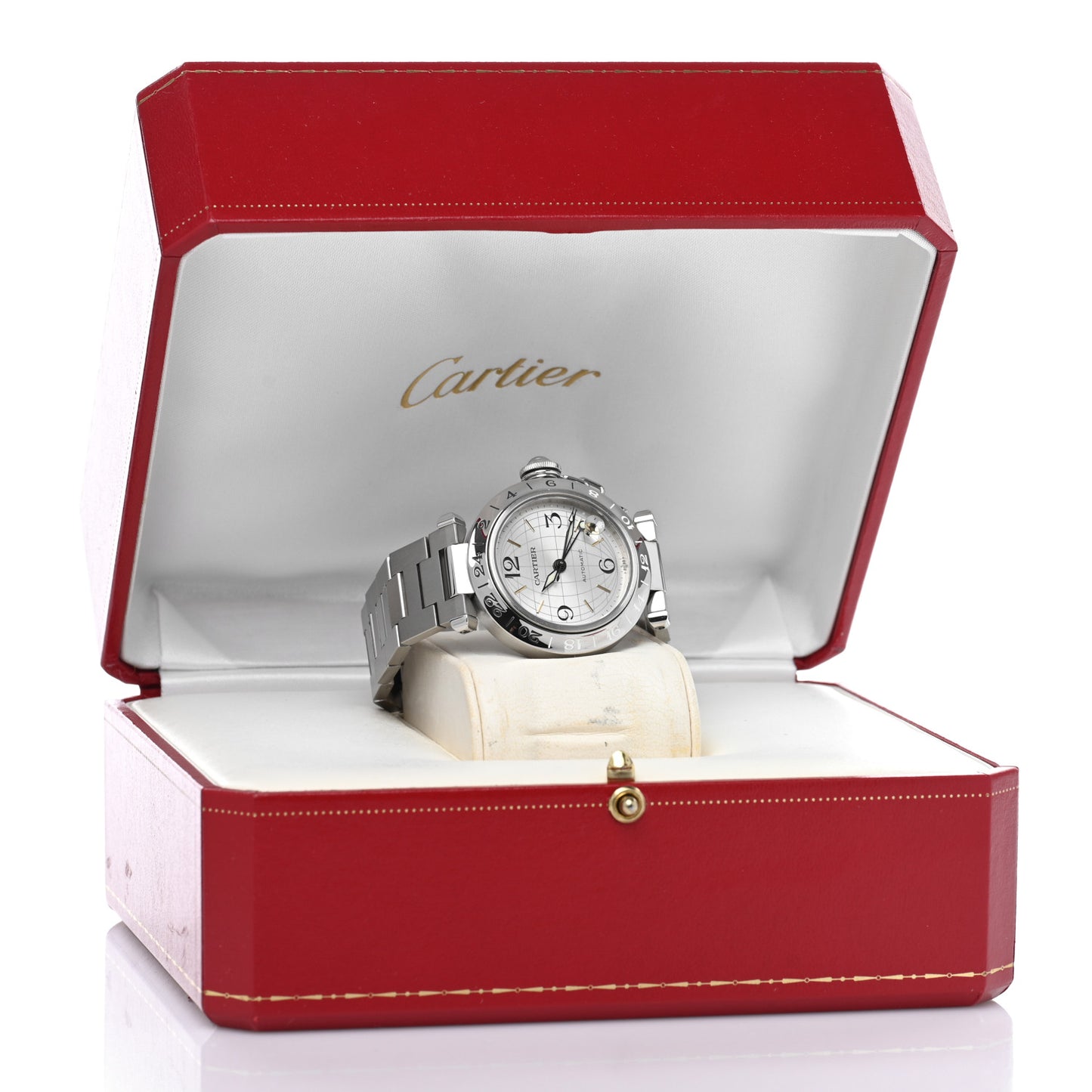 Stainless Steel 35mm Pasha GMT Automatic Watch
