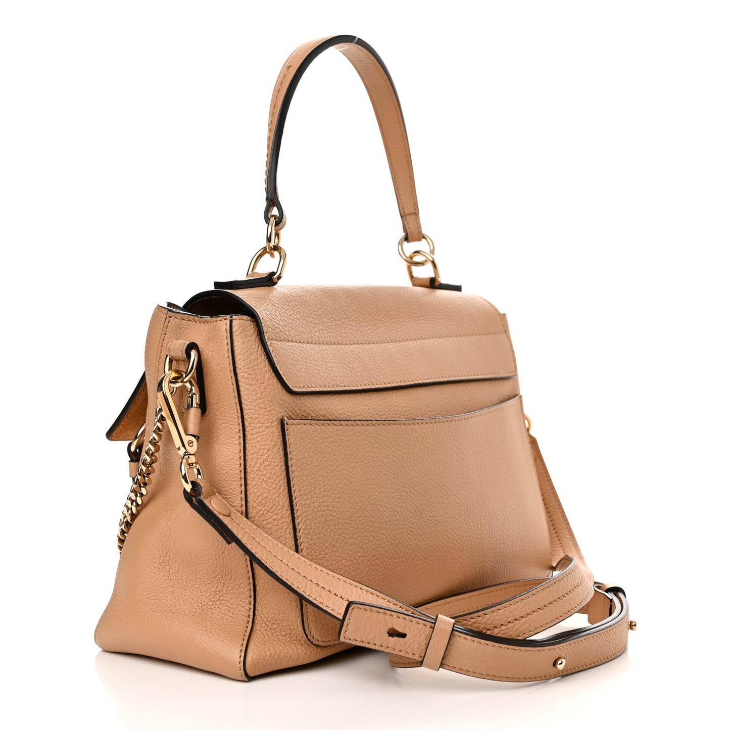 Calfskin Small Faye Day Shoulder Bag Blush Nude