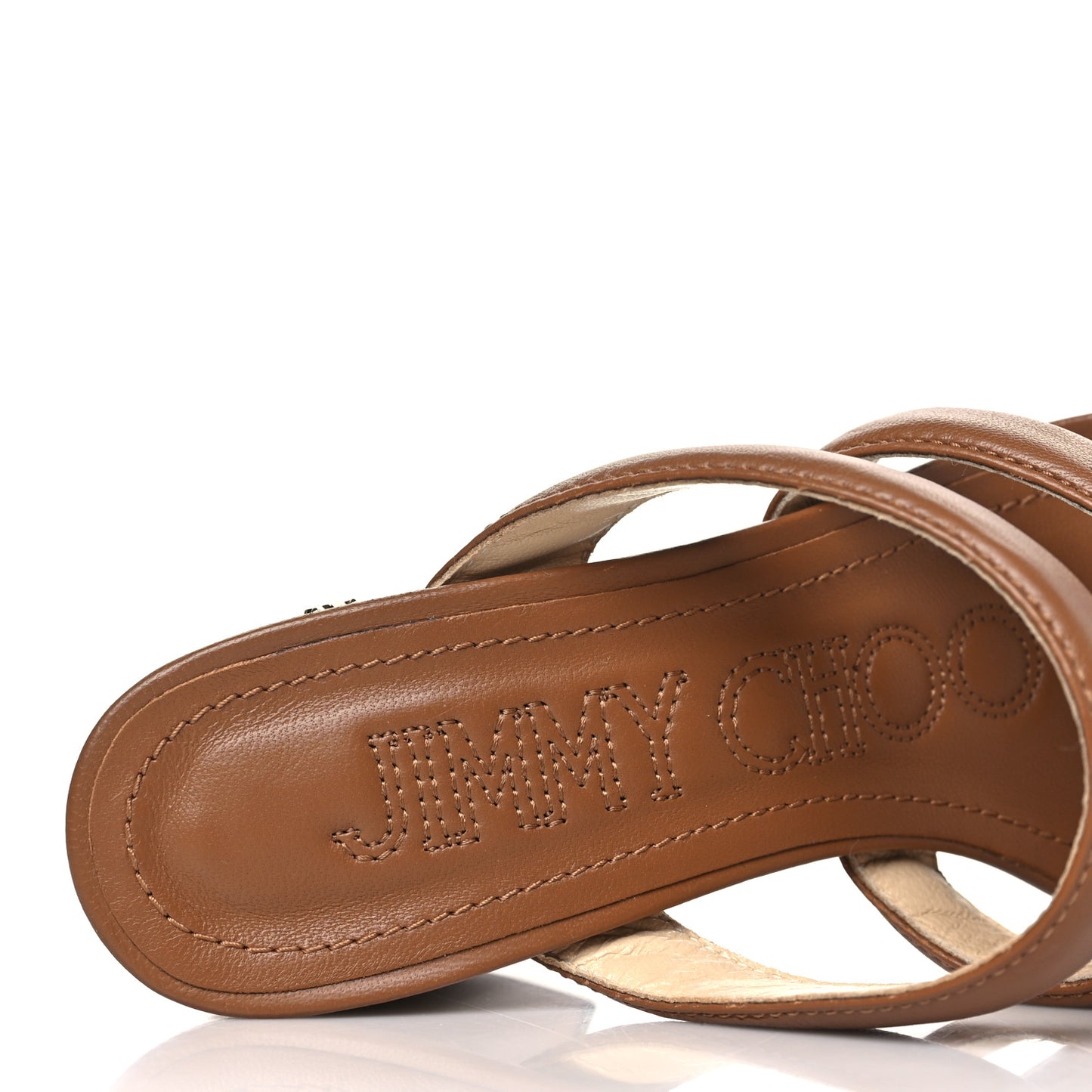 Nappa Auna 65 Mule Sandals 38.5 Brown