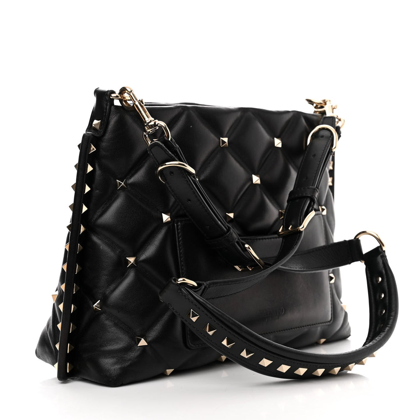 Nappa Candystud Shoulder Bag Black