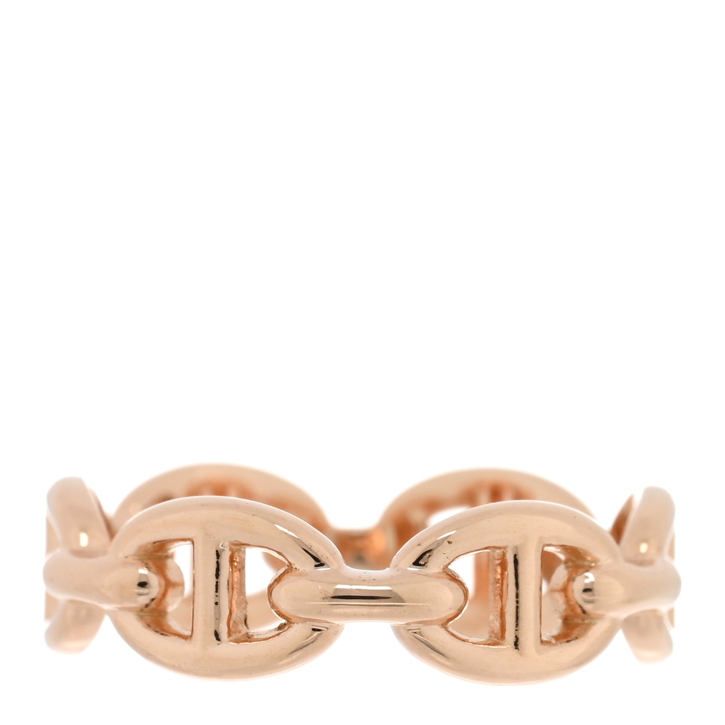 18K Rose Gold PM Chaine d'Ancre Enchainee Ring 52 6
