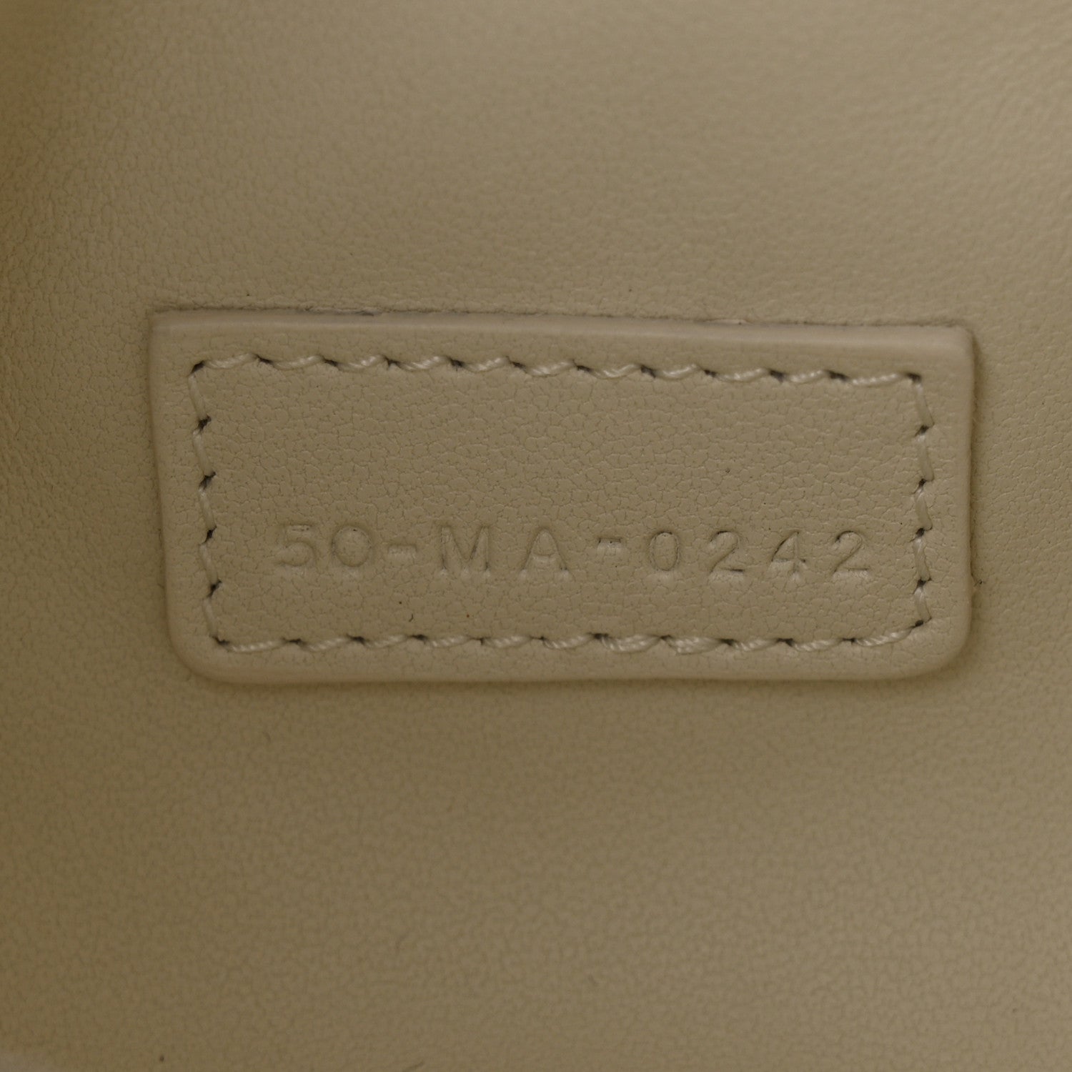 Christian Dior Calfskin Macrocannage Small Diortravel Nomad Pouch Latte 7 of 11