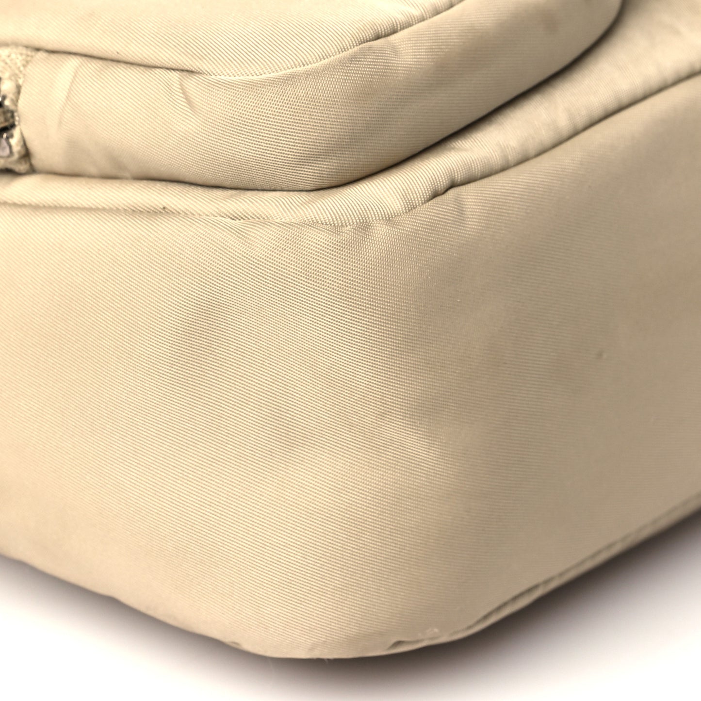 Re-Nylon Spazzolato Double Pocket Buckle Shoulder Bag Deserto