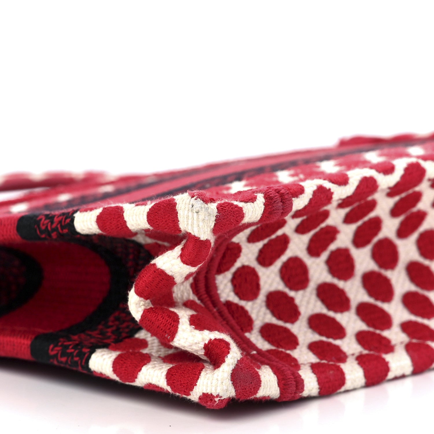 Christian Dior Canvas DiorAmour Dots Mini Book Tote Red 10 of 11