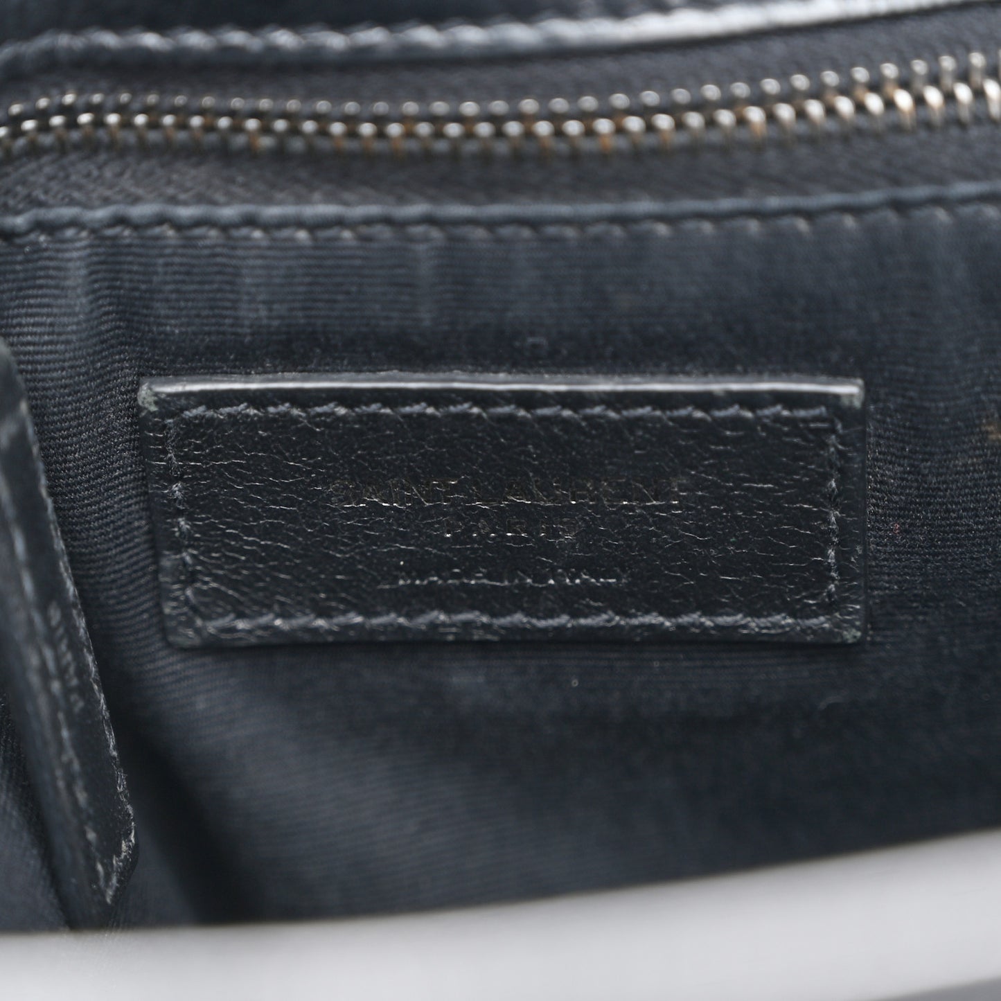 Crinkled Calfskin Matelasse Monogram Medium Niki Chain Satchel Black