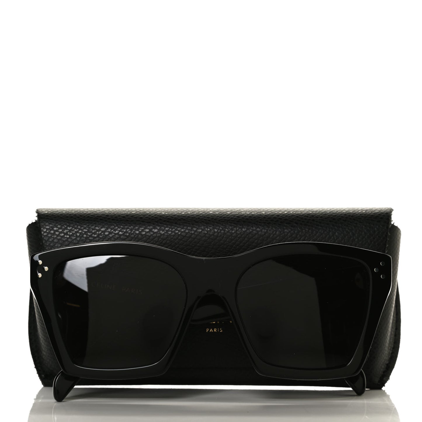Acetate Polarized Square Sunglasses CL40090I Black