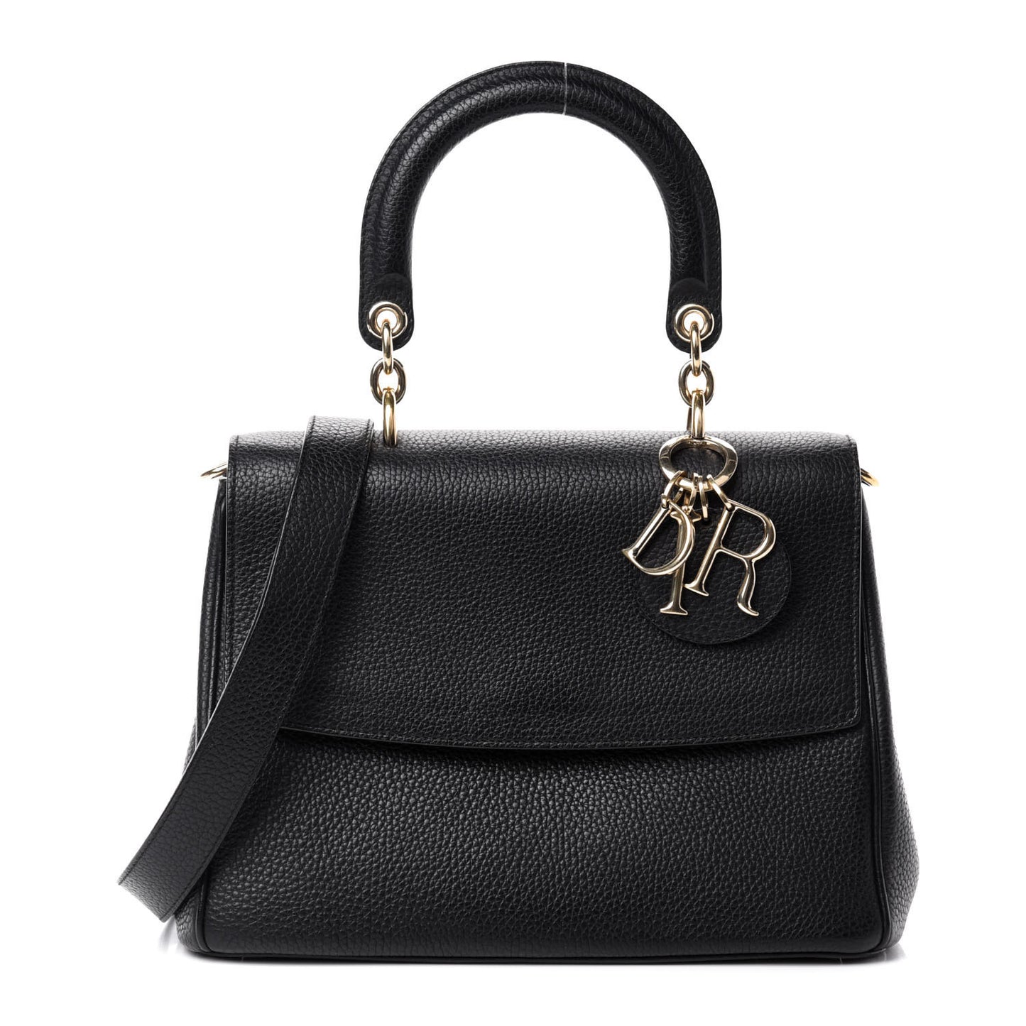 Bullcalf Small Be Dior Flap Black Fraise