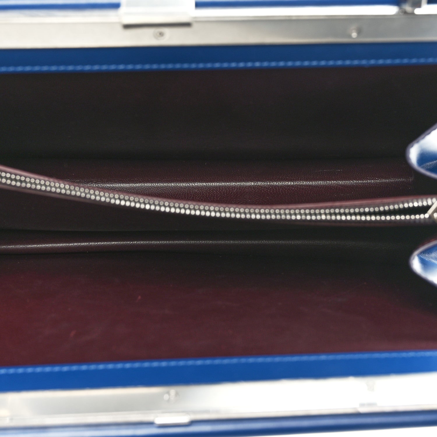 Celine Patina Box Calfskin Medium Clasp Bag Lazuli 5 of 10