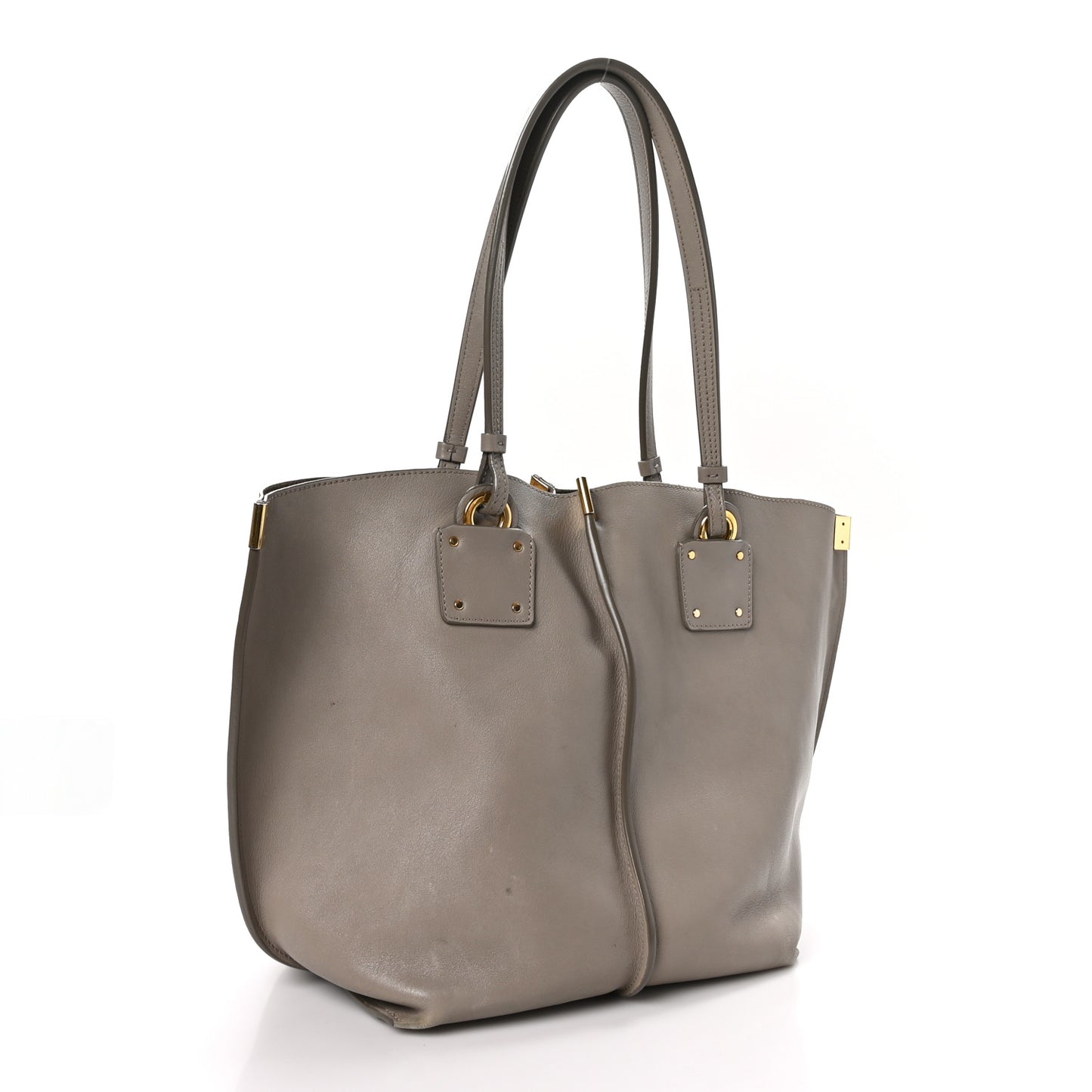 Smooth Calfskin Medium Vick Tote Motty Grey