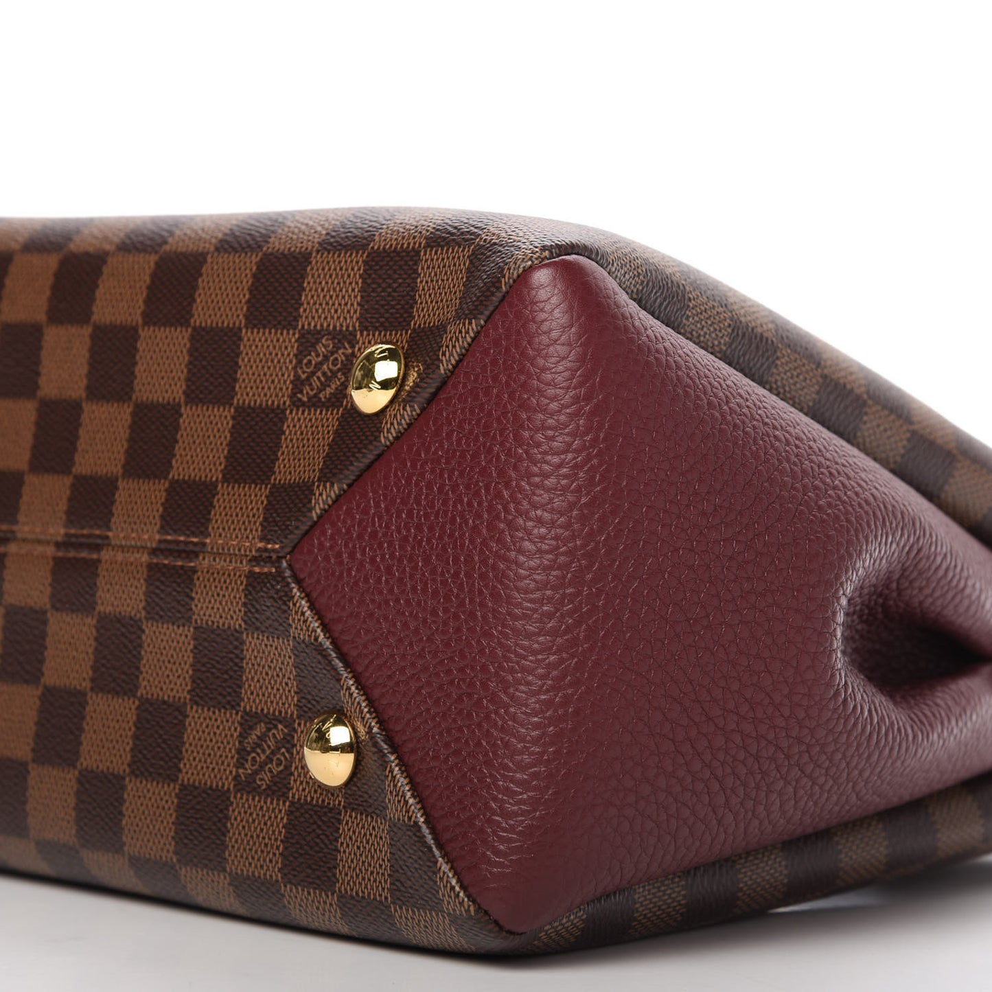 Damier Ebene Cuir Taurillon Brittany Bordeaux