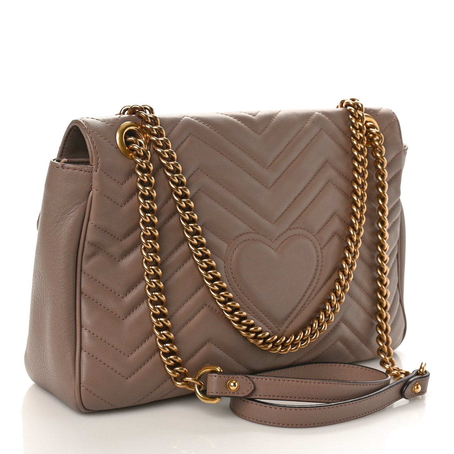 Calfskin Matelasse Medium GG Marmont Shoulder Bag Porcelain Rose