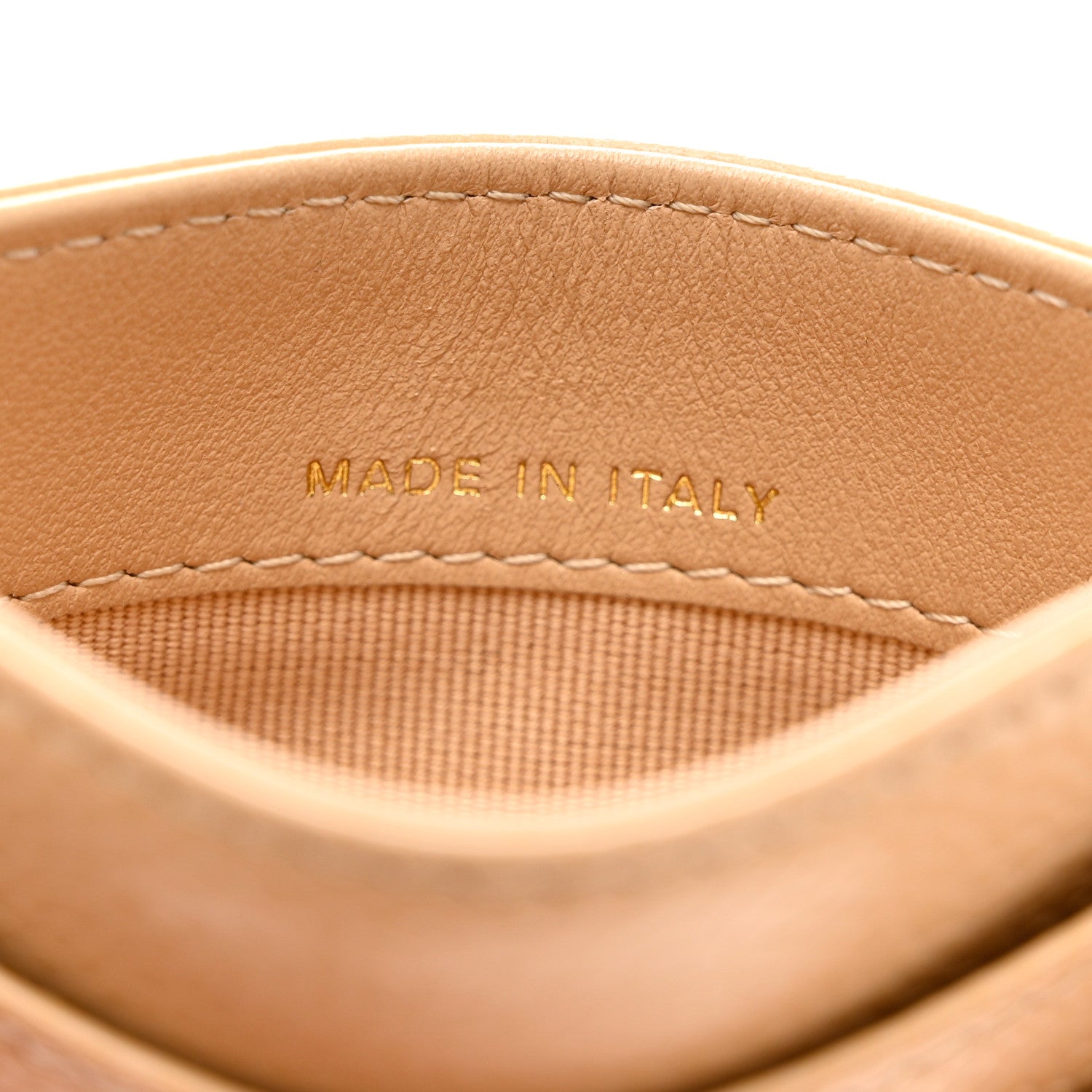 Chanel Caviar Quilted Card Holder Beige 7 of 9