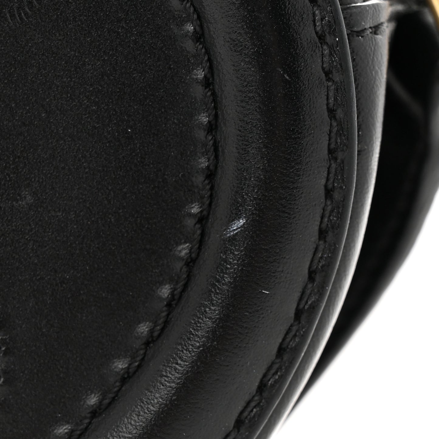 Smooth Calfskin Cuir Triomphe Oval Bag Black