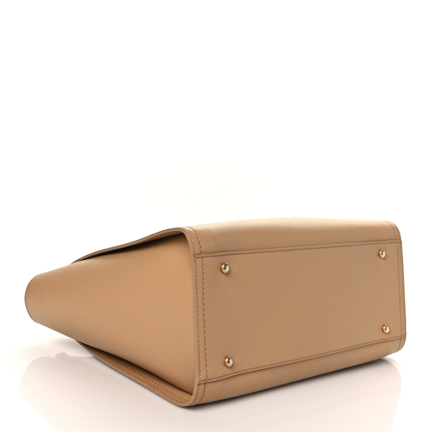 Caviar Small Studded Deauville Tote Beige