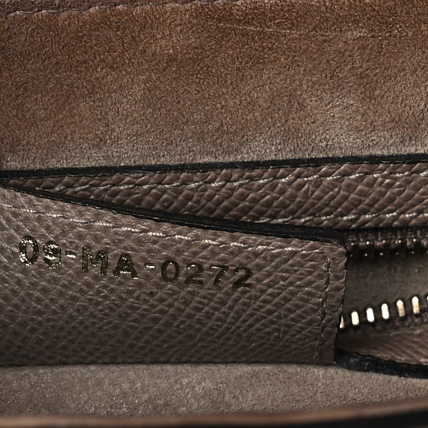 Christian Dior Grained Calfskin Saddle Bag With Strap Taupe 7 of 8