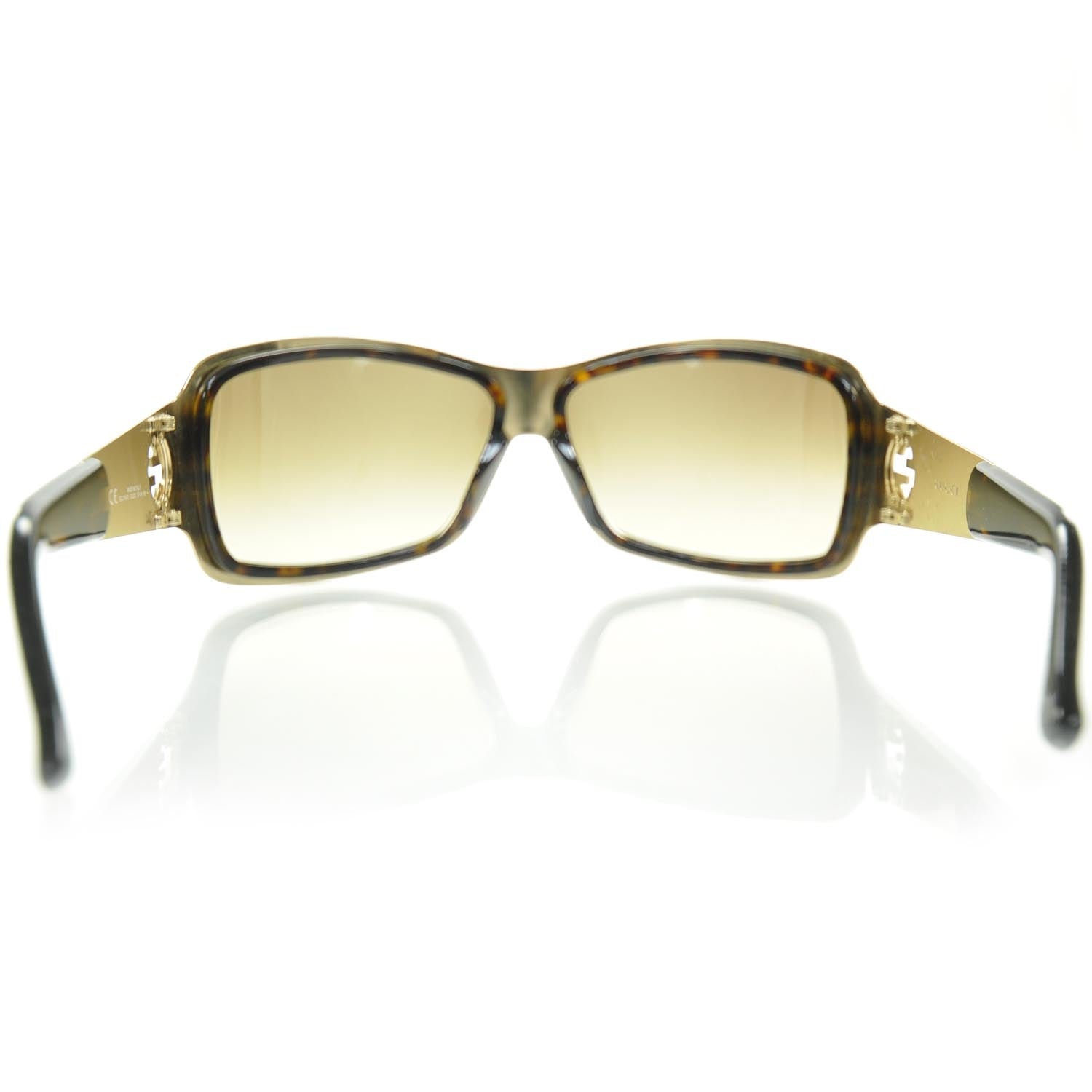 Gucci Mens Tortoise Shell GG Sunglasses 2754S Gold 4 of 8