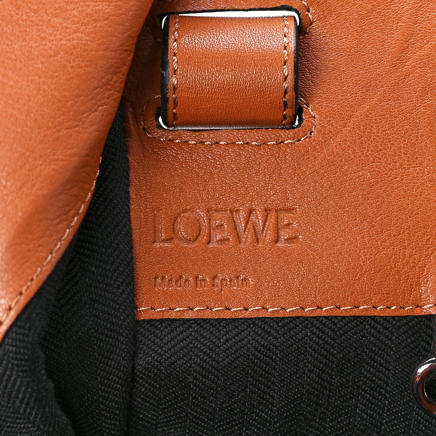 Calfskin Medium Hammock Shoulder Bag Tan