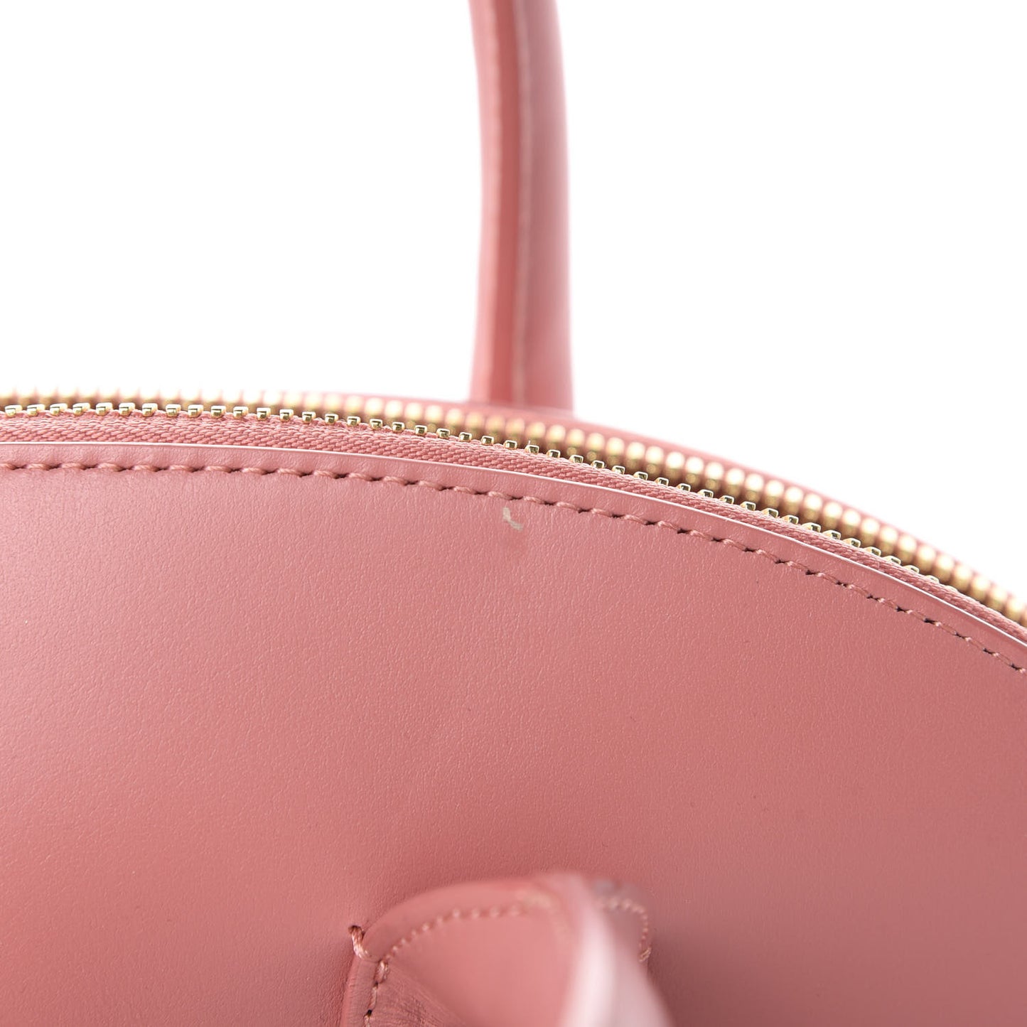 Calfskin Top Handle Rounded Bag Blush