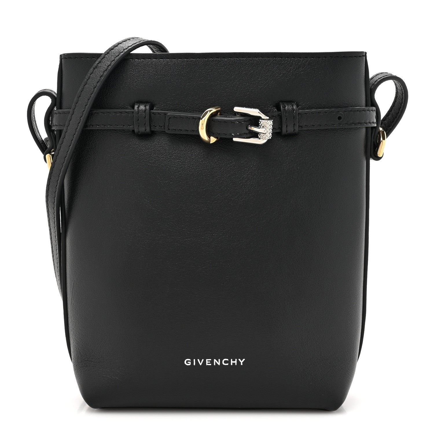Givenchy Calfskin Voyou Phone Crossbody Pouch Black 1 of 10