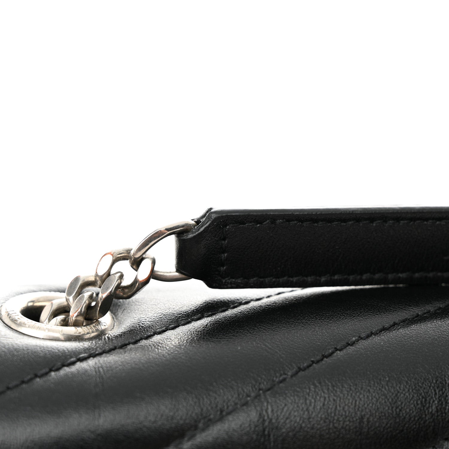 Saint Laurent Calfskin Y Quilted Monogram Medium Loulou Chain Satchel Black 14 of 14