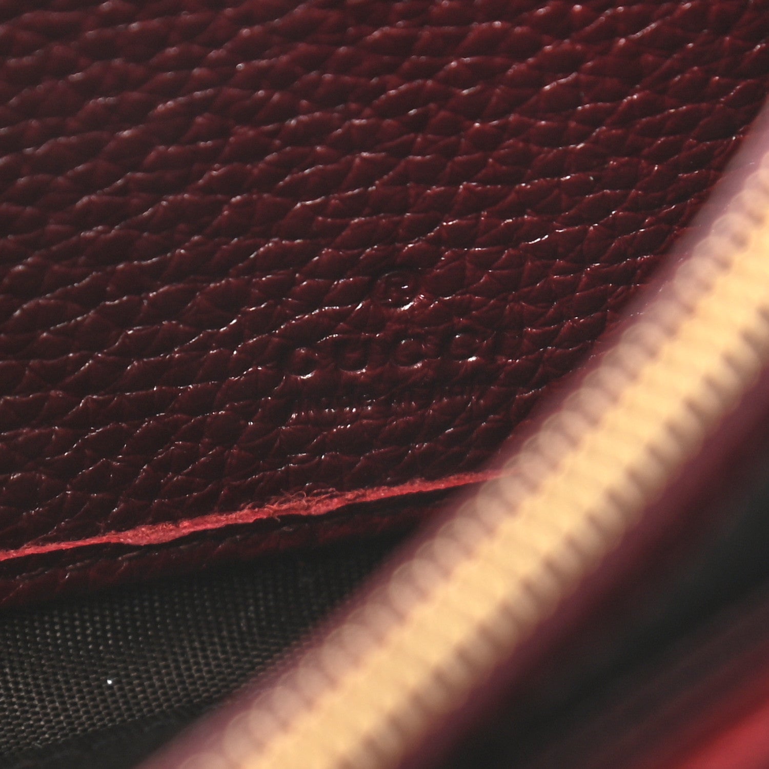 Gucci Grainy Calfskin Zumi Continental Wallet Vintage Bordeaux 6 of 8