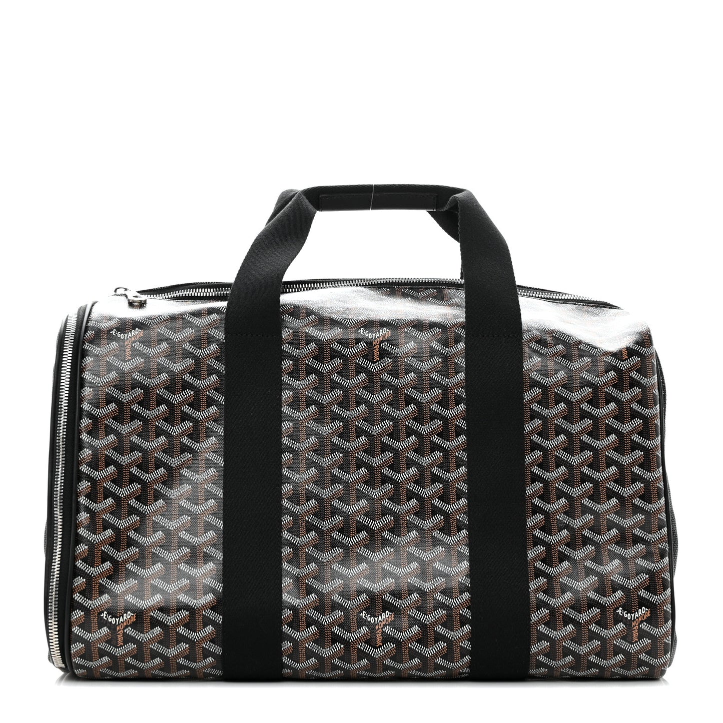 Goyardine Voltigeur MM Pet Carrier Black