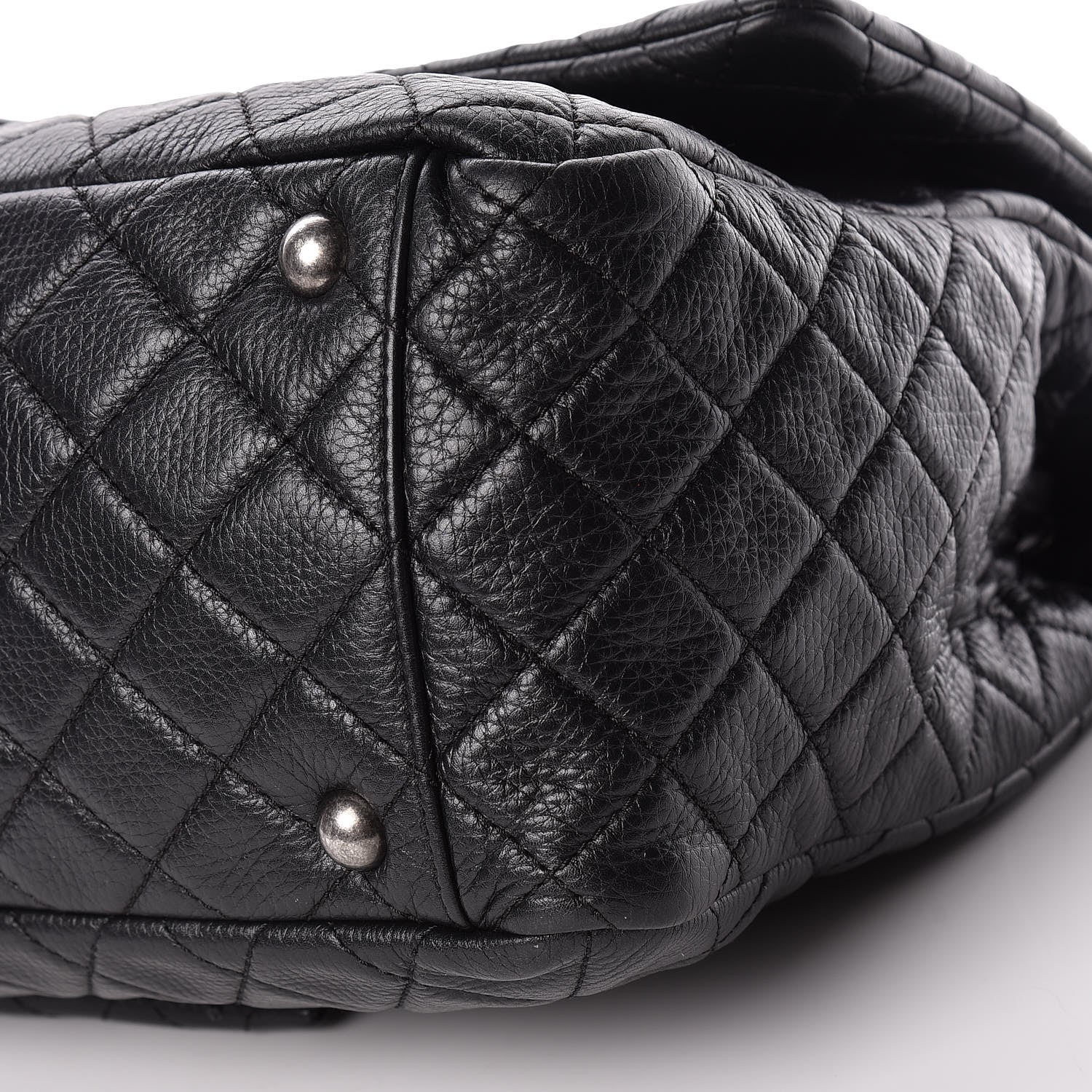 Chanel Calfskin Quilted XXL Travel Flap Bag Black 10 of 10