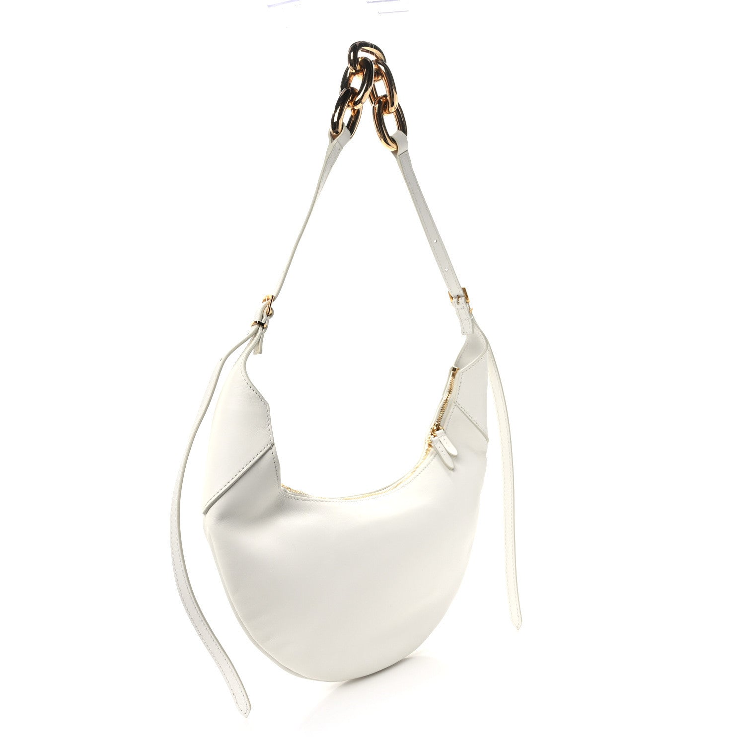 Khaite Smooth Calfskin Alessia Hobo White 3 of 10