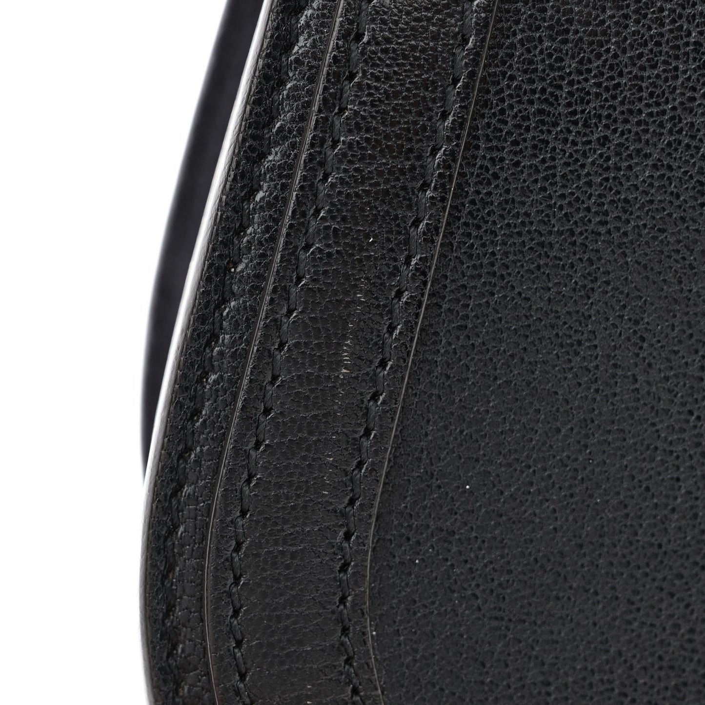 Calfskin Suede Small Nile Bracelet Bag Black
