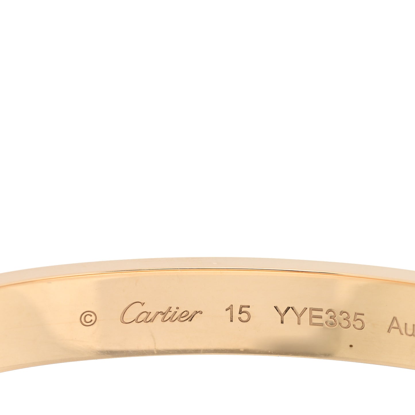 18K Yellow Gold LOVE Bracelet 15
