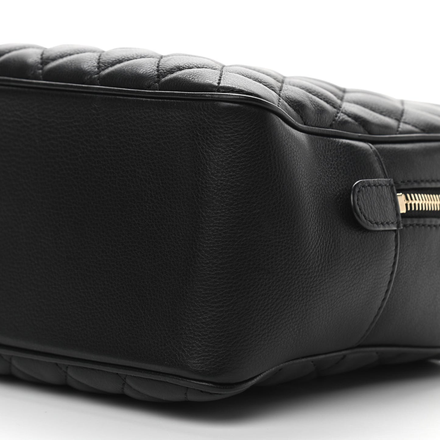 Calfskin Quilted CC Medium Vanity Case Black