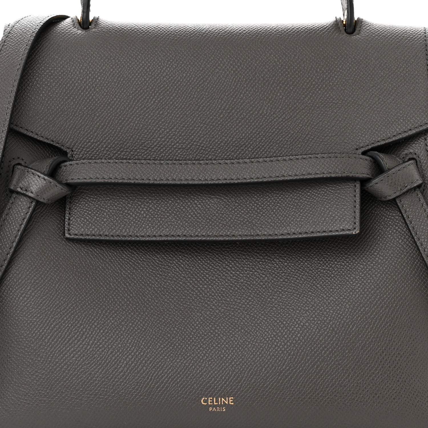 Celine Grained Calfskin Micro Belt Bag Grey 9 of 12
