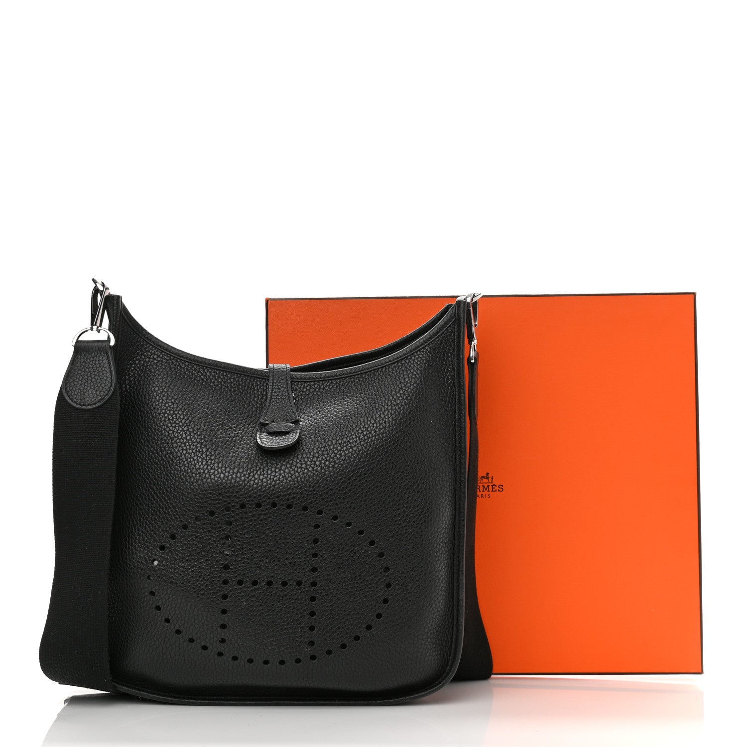Hermes Taurillon Clemence Evelyne III PM Black 11 of 11
